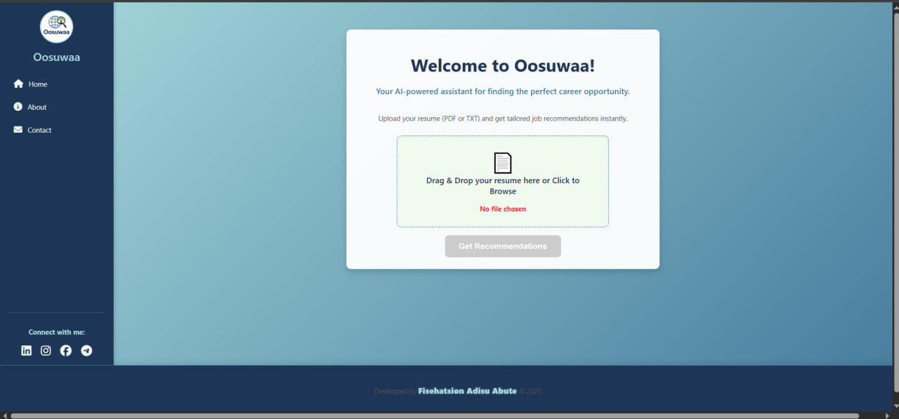 Job recommender project